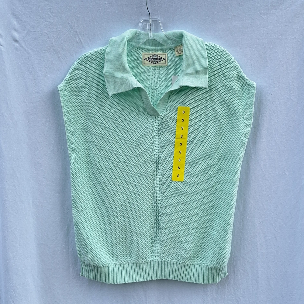 Weatherproof Vintage Women's Cotton Cap Sleeve Sweater